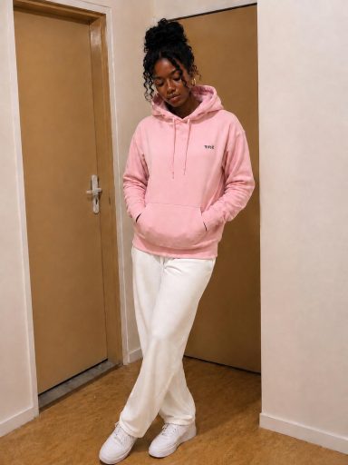 Pull à Capuche - Rose