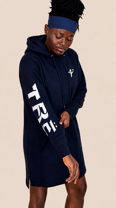 Pull Robe à Capuche - Bleu Nuit