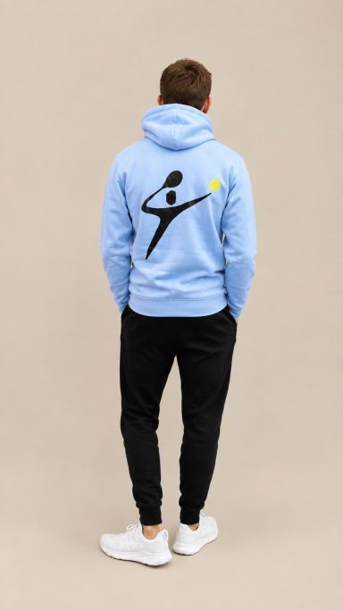 Pull à Capuche Arrière - Bleu